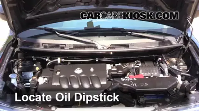 2011 Nissan Cube S 1.8L 4 Cyl. Huile Vérifier le niveau de l'huile